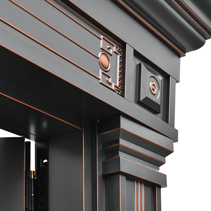 Villa door 27 walls-pro fulu double to 16 pure copper non-standard premium door