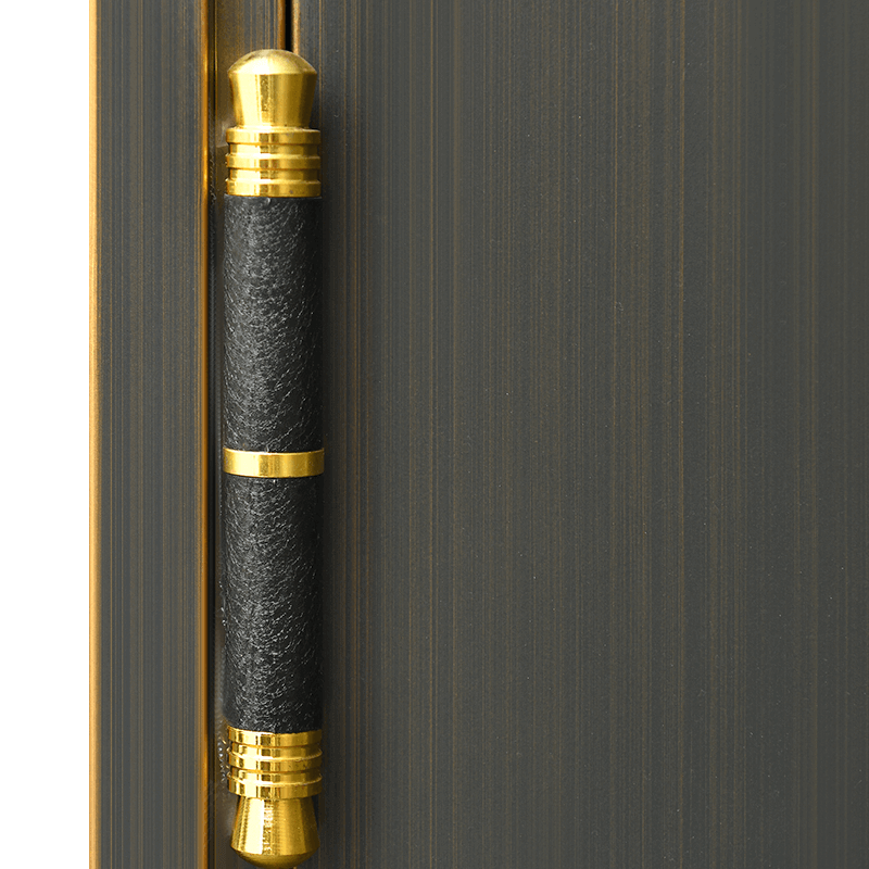 90 three-sided frame 170 steel set door 27 walls-pro shengshi nianhua (oblique splicing) + tianci 10 pure copper non-standard spliced door