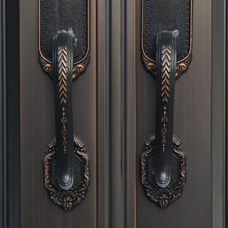 90 three-dimensional frame 170 steel set door 27 walls-pro shengshi legend (oblique splicing) + tianci 10 pure copper non-standard spliced door