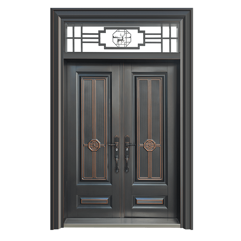 90 three-dimensional frame 170 steel set door 27 walls-pro shengshi legend (oblique splicing) + tianci 10 pure copper non-standard spliced door