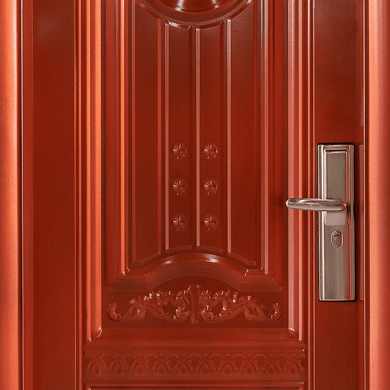 70 triangle frame 120 steel set door 27 wall sunny day 16 imitation copper classic steel door