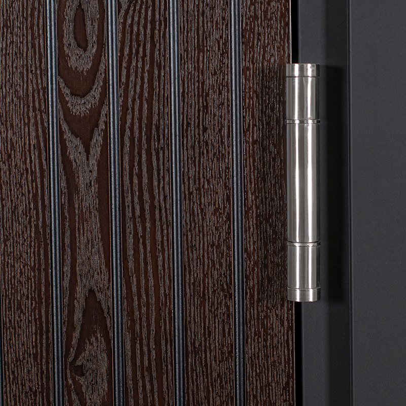 70 lace frame-pro steel-wood vertical grain (no buckle) wood-open steel-wood armored entry door