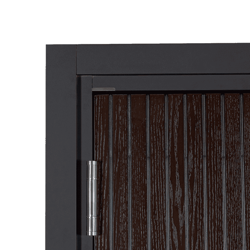 70 lace frame-pro steel-wood vertical grain (no buckle) wood-open steel-wood armored entry door