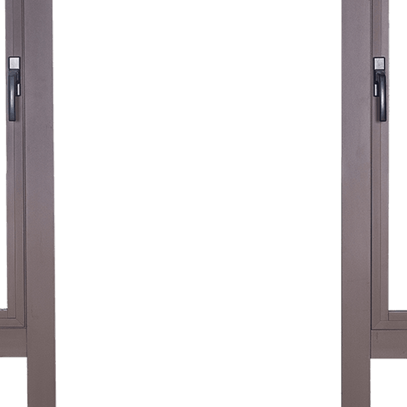 Fixed spray-coated thermal break aluminum fireproof window
