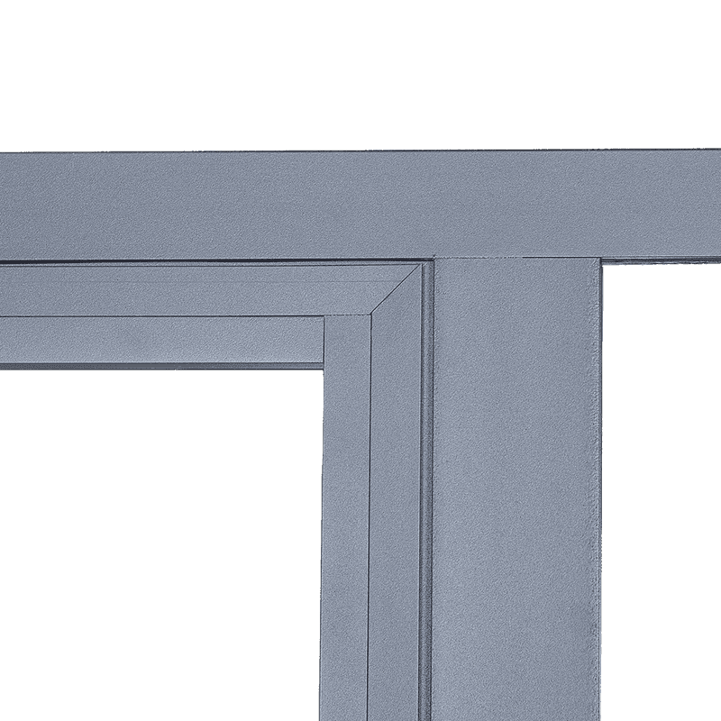 Removable spray-coated thermal break aluminum fireproof window