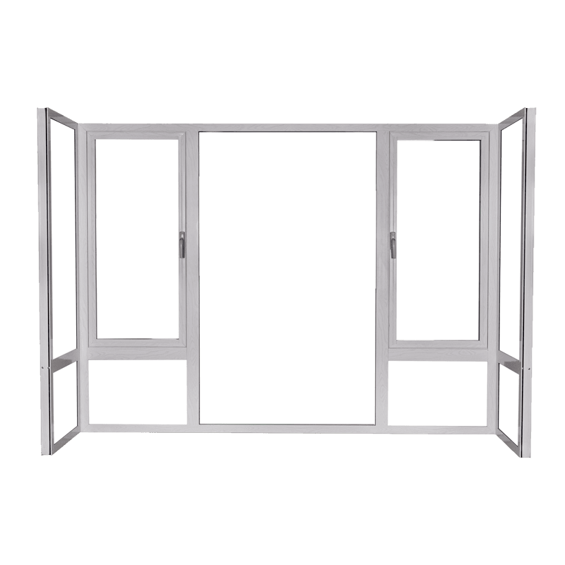Removable spray-coated thermal break aluminum fireproof window