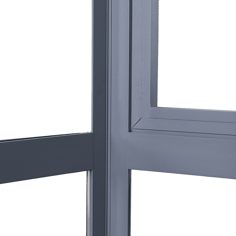 Removable spray-coated thermal break aluminum fireproof window