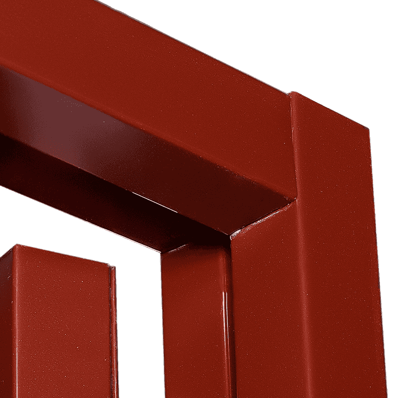 50 square frame flat plate spray steel public area fire door