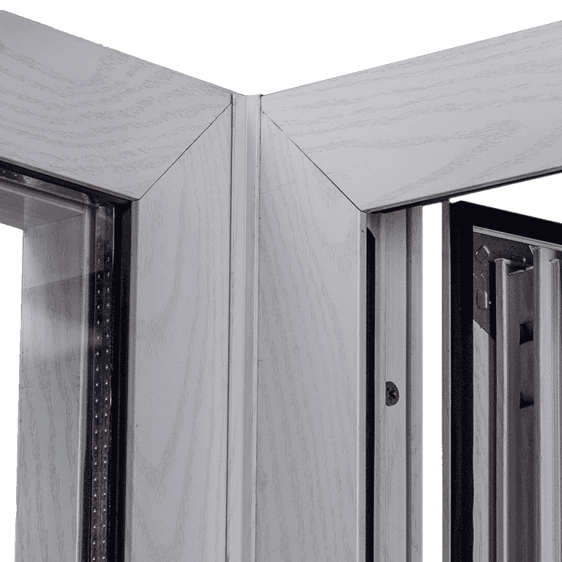 Removable spray-coated thermal break aluminum fireproof window