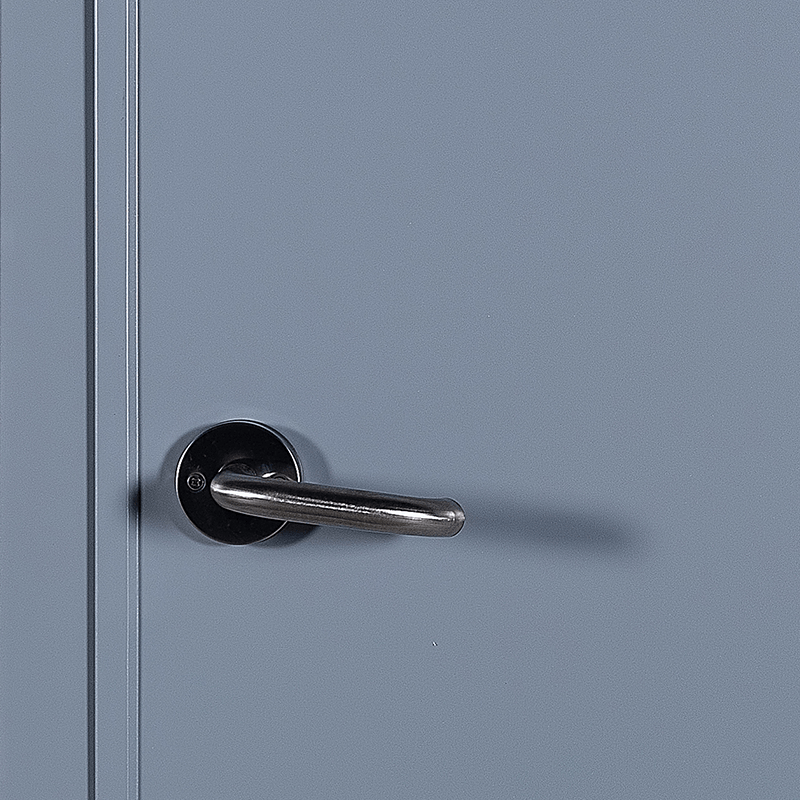 50 square frame flat plate spray steel public area fire door