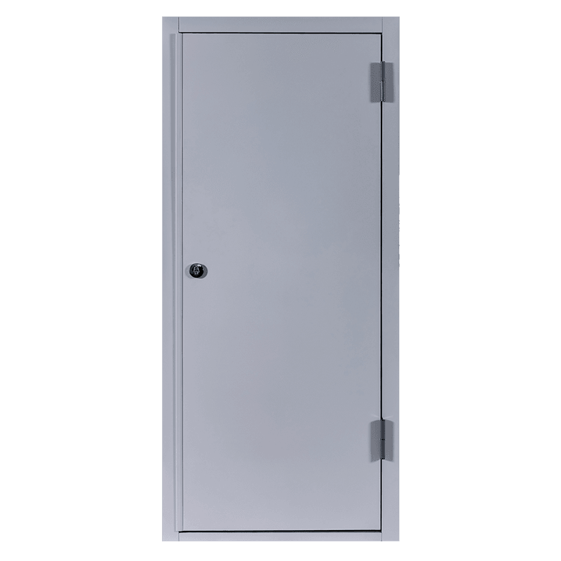 50 square frame flat plate spray steel public area fire door