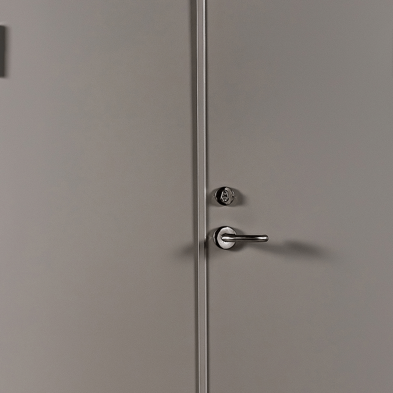 50 square frame flat plate spray steel public area fire door