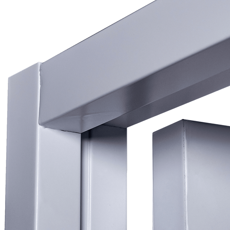 50 square frame flat plate spray steel public area fire door