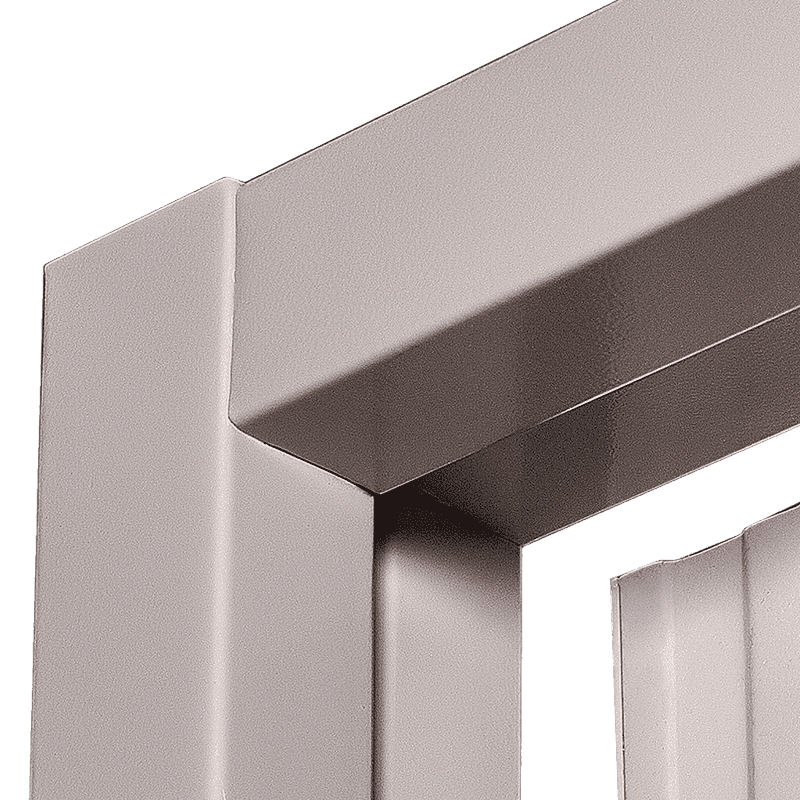 50 square frame flat plate spray steel public area fire door