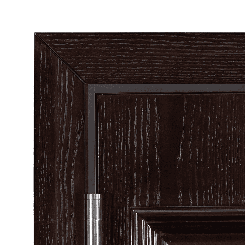 80 lace frame-pro steel-wood one side (buckle) wood-open steel-wood armored entry door