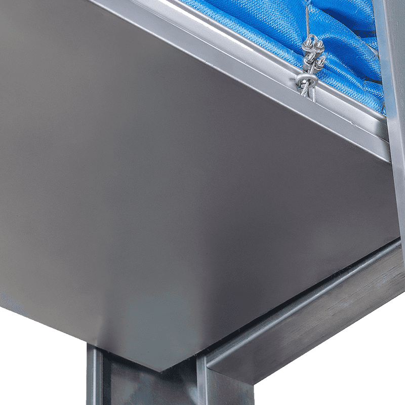 Special grade 3h inorganic fabric fire-resistant rolling shutter door-galvanized angle steel 3mm