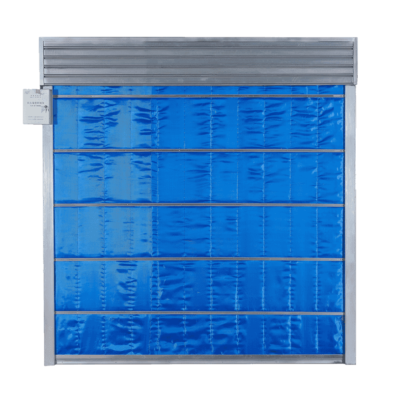 Special grade 3h inorganic fabric fire-resistant rolling shutter door-galvanized angle steel 3mm