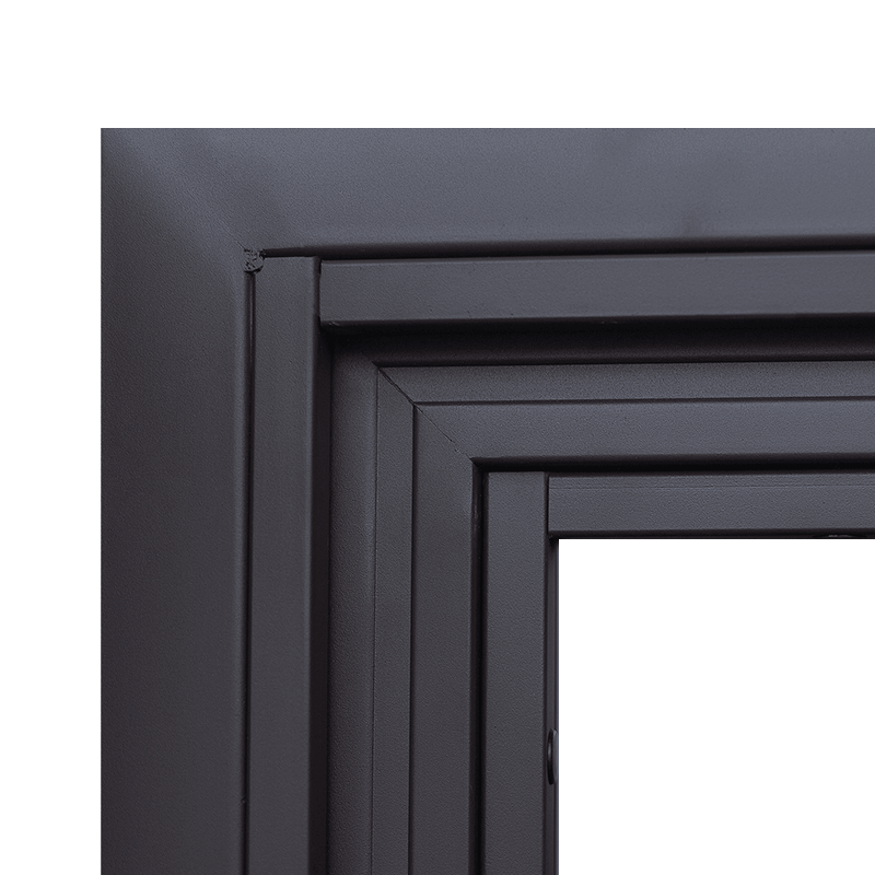 Removable spray-coated steel fireproof window