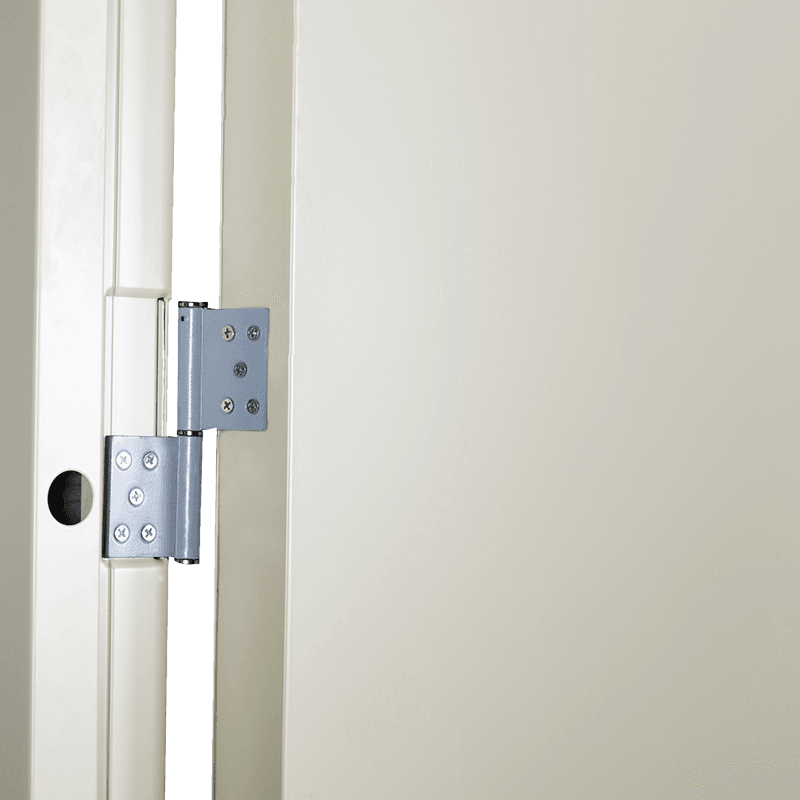 40mm flat frame, spray-coated steel public area fire door