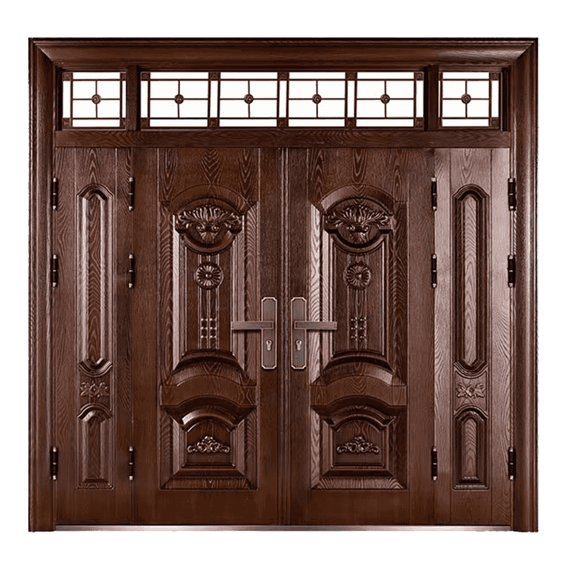 90 triangular flower frame 140 fengming chaoyang 16 imitation copper non-standard four-panel door