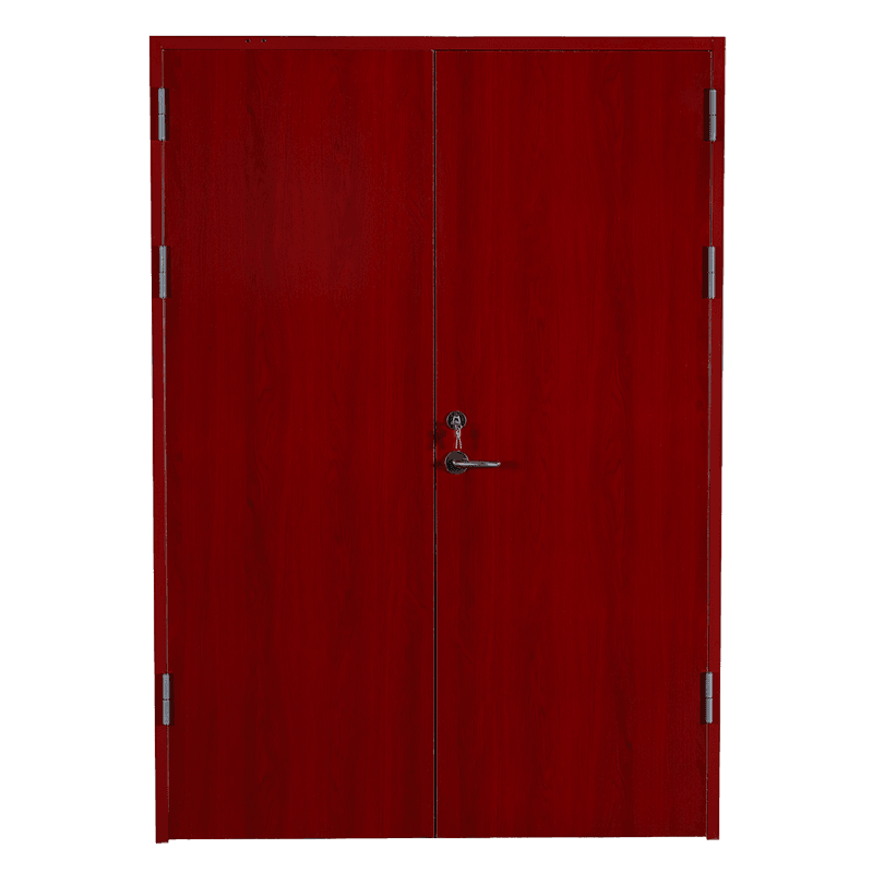 50 steel frame wooden fan flat frame flat paint free board steel and wood composite public area fire door