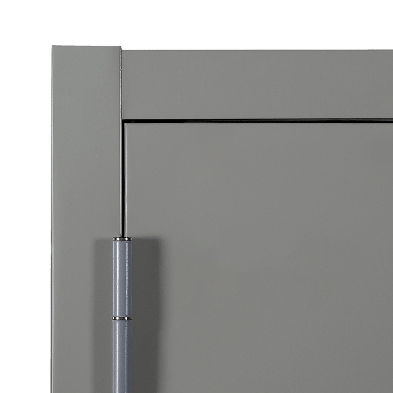 40mm flat frame, spray-coated steel public area fire door