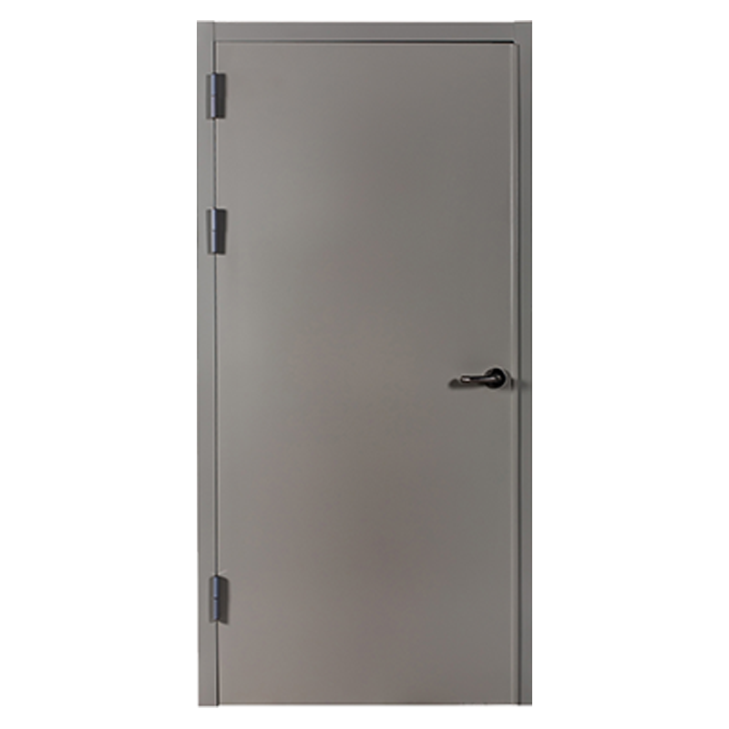 40mm flat frame, spray-coated steel public area fire door