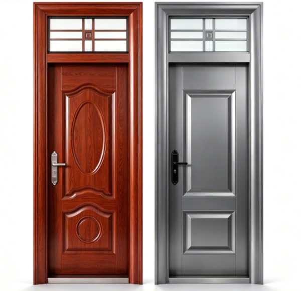 woodvsmetaldoor1 wood vs metal door